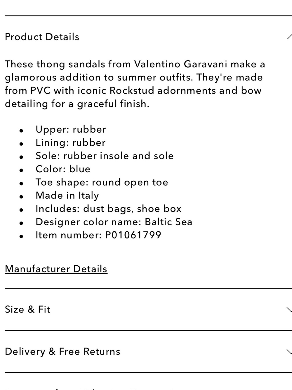 Valentino Garavani Rockstud PVC Thong Sandals - Picture 4 of 8